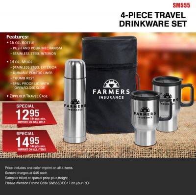Travel Drinkware set