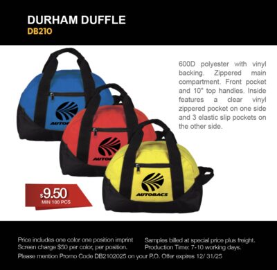 Durham duffle